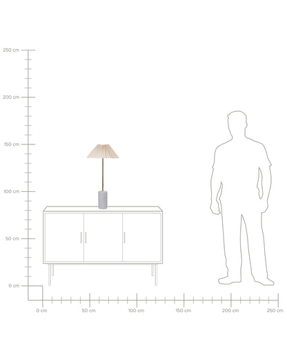  Table Lamp BALUARTE Faux Linen Beige