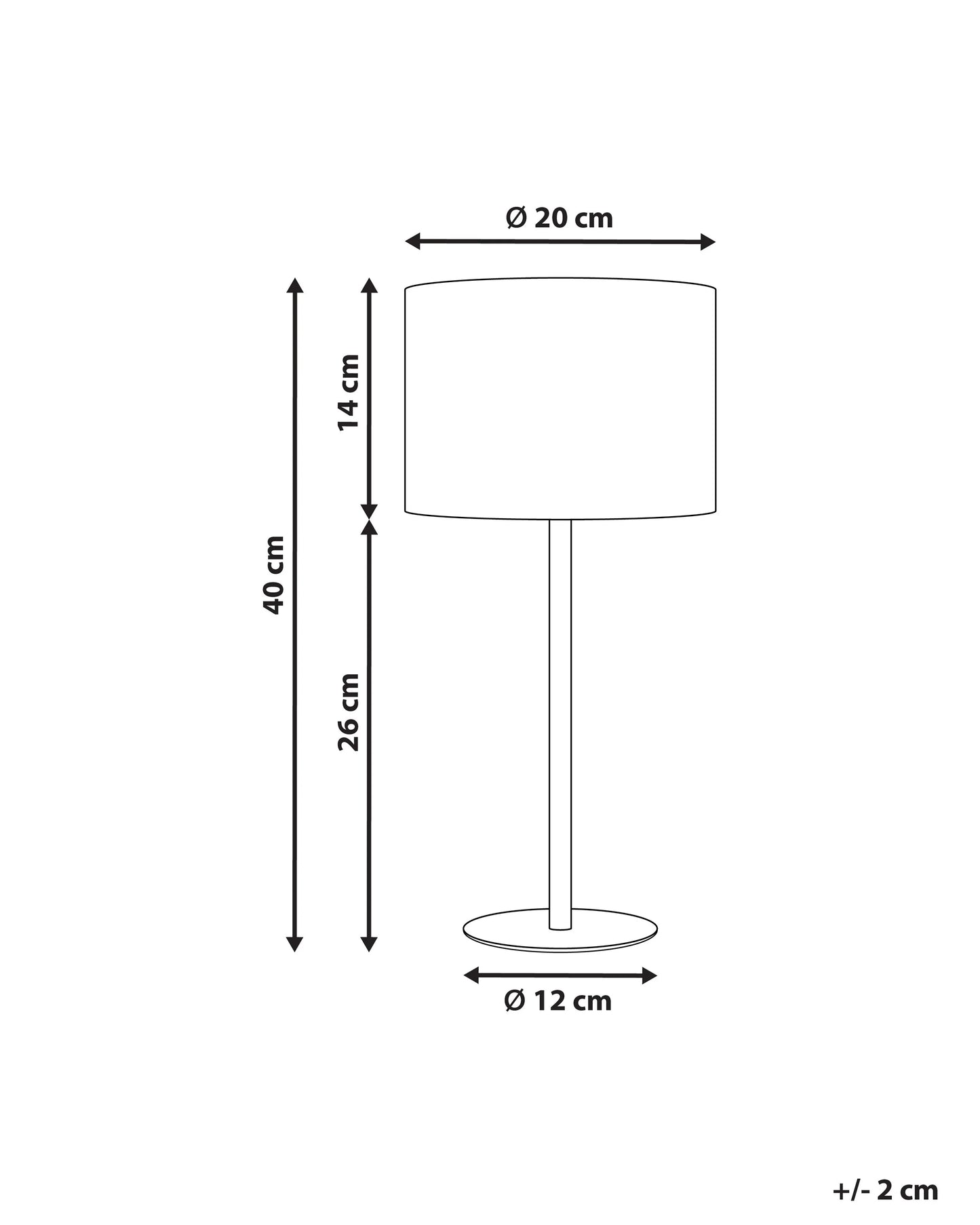  Table Lamp VINAZCO Boucle White
