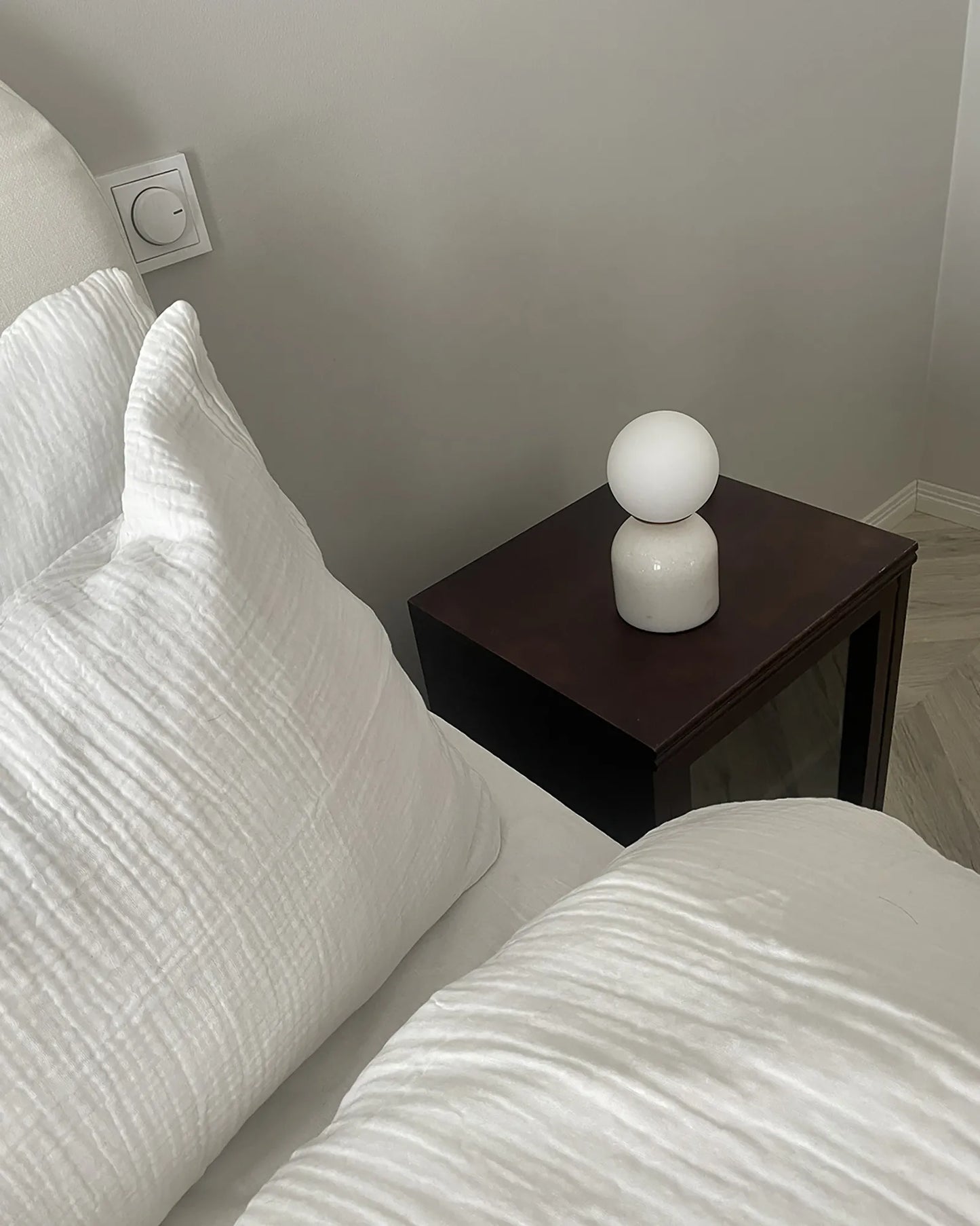  Table Lamp KIWI Stone White