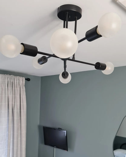  Ceiling Lamp KIDANE Metal Black