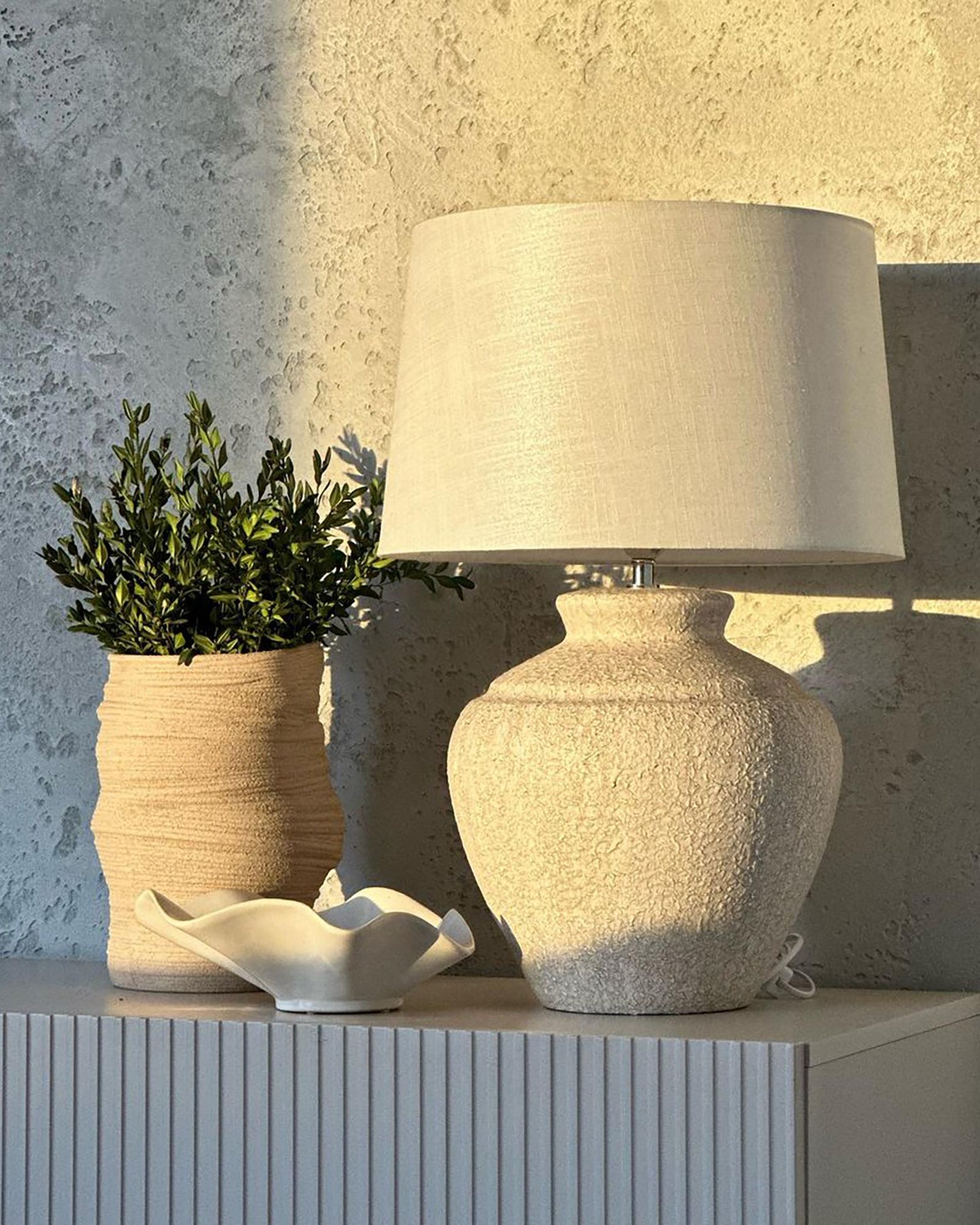  Table Lamp CAINE Ceramic Light Beige