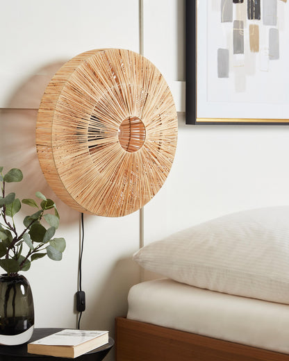  Wall Lamp LUMUT Wicker Natural
