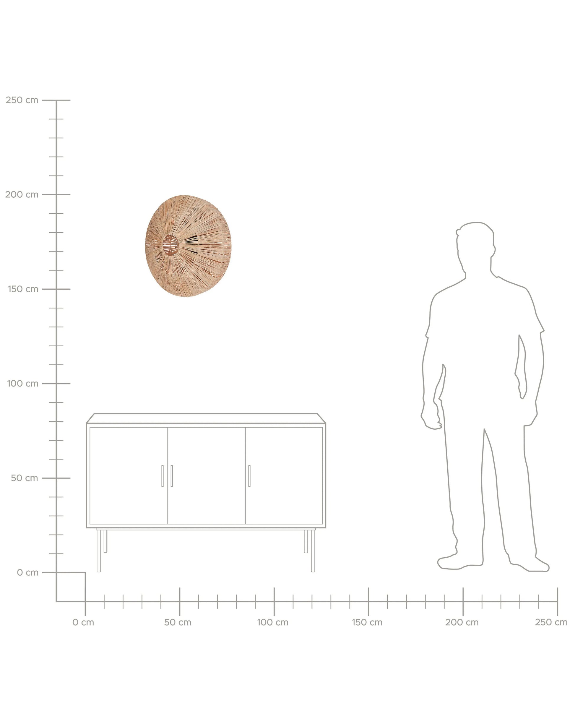  Wall Lamp LUMUT Wicker Natural