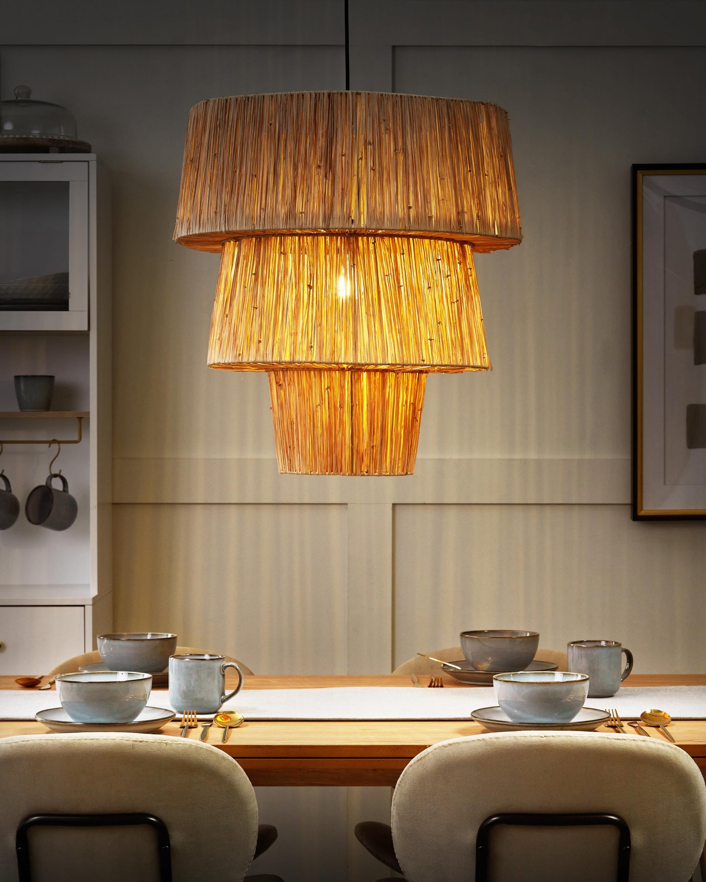  Pendant Lamp PREMAT Wicker Natural