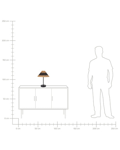  Table Lamp MOMBA Paper Rope Black