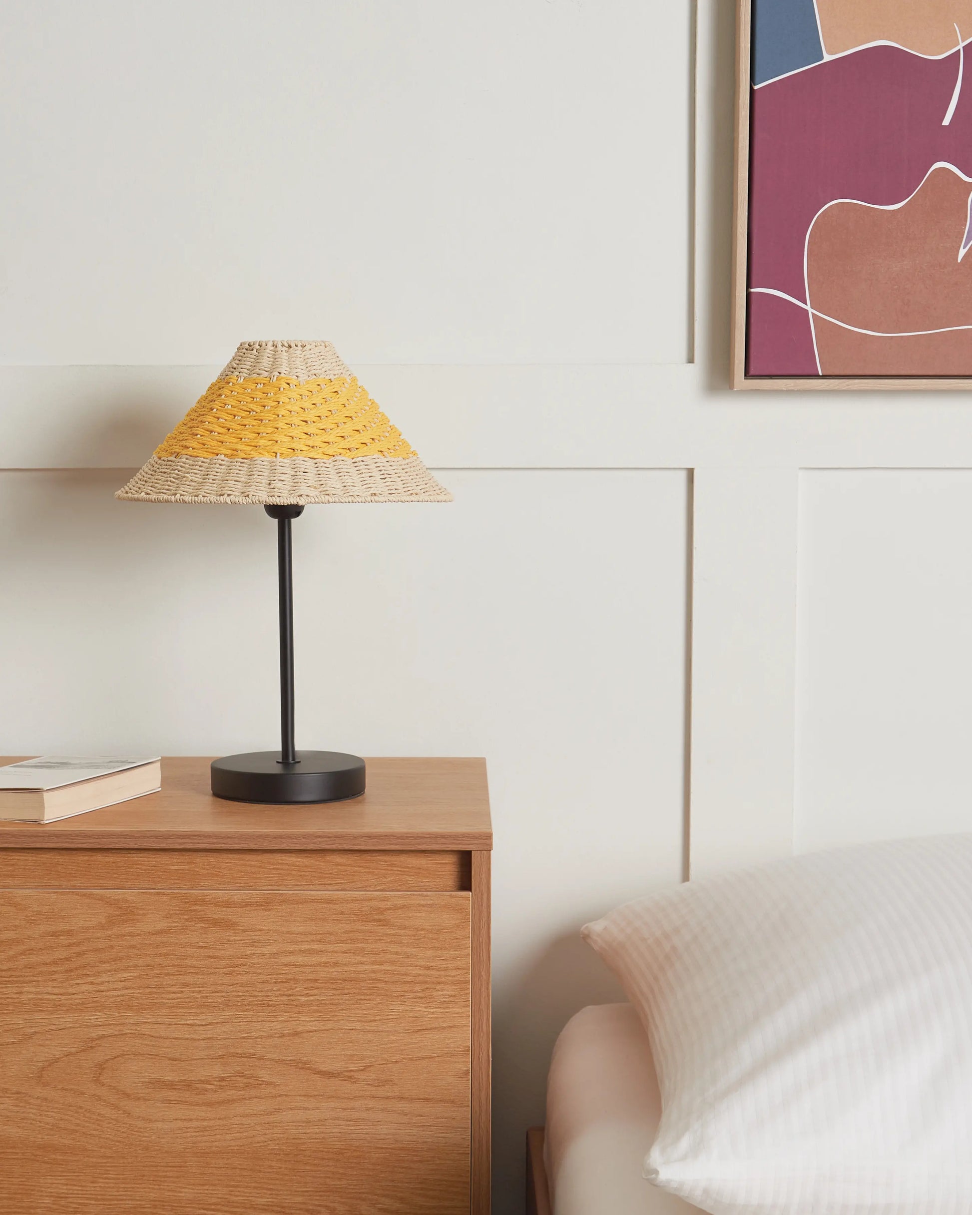  Table Lamp MOMBA Paper Rope Yellow