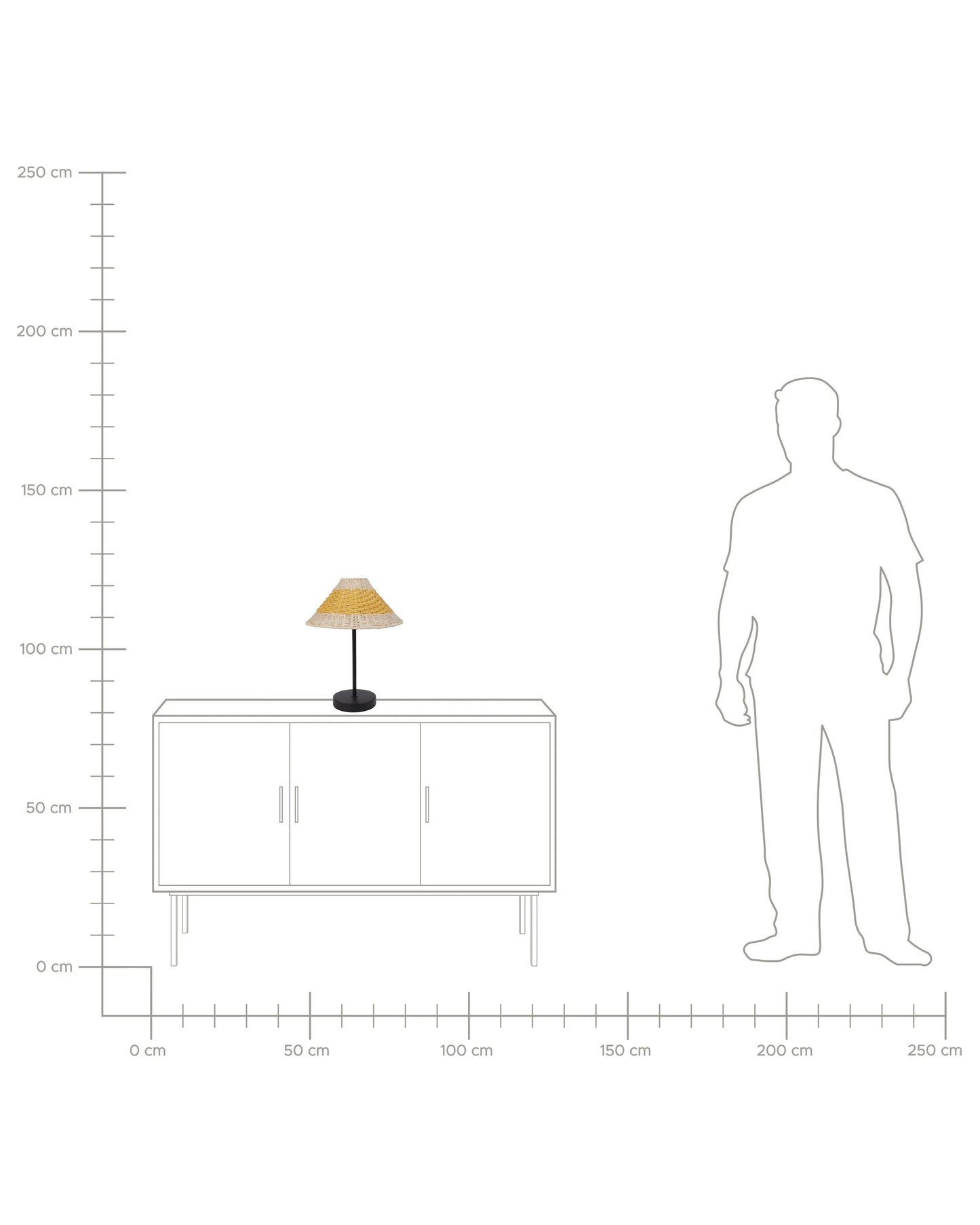  Table Lamp MOMBA Paper Rope Yellow