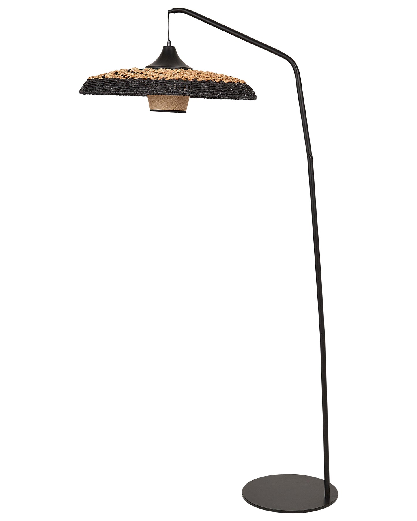  Floor Lamp KALOMO Paper Rope Black