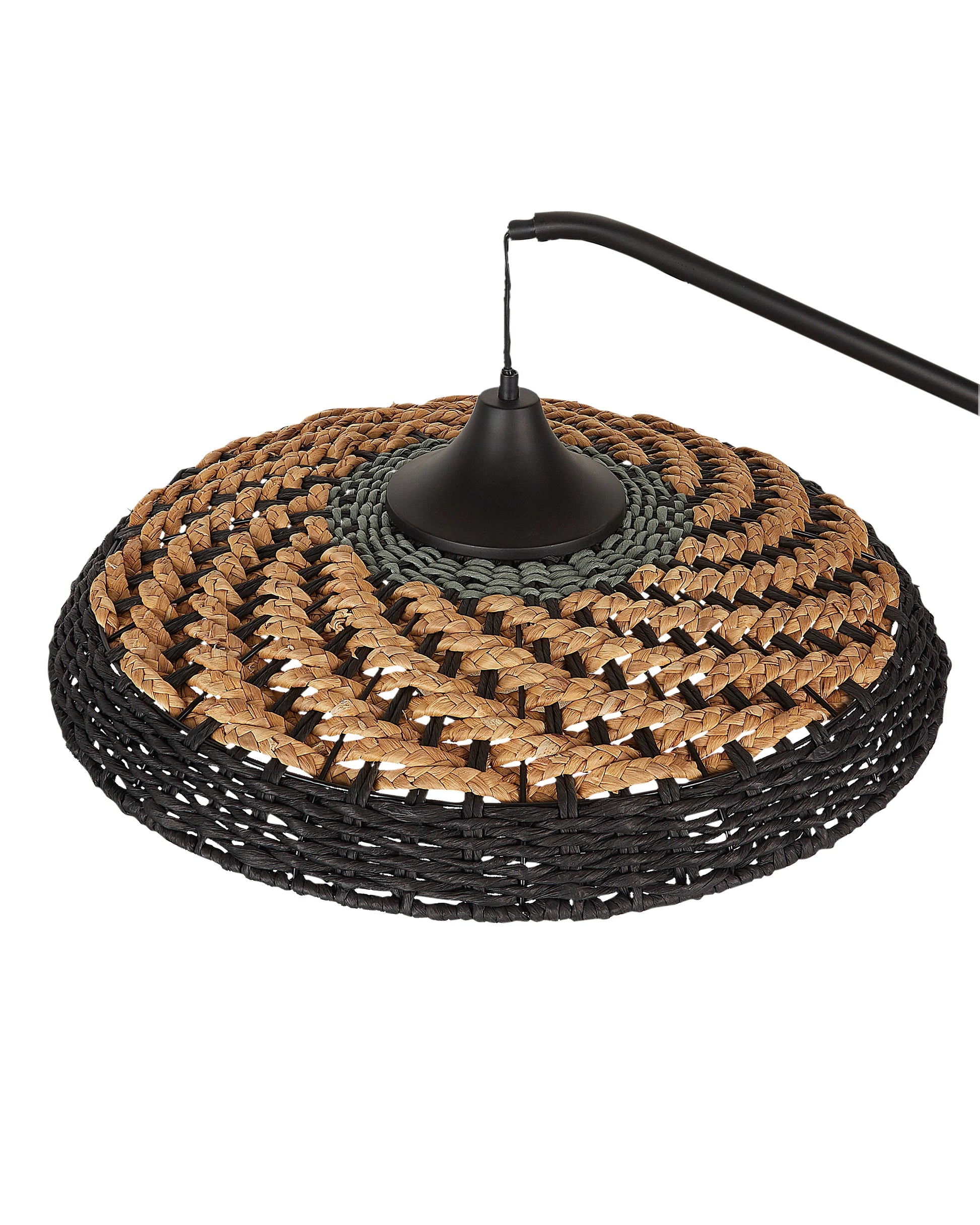  Floor Lamp KALOMO Paper Rope Black