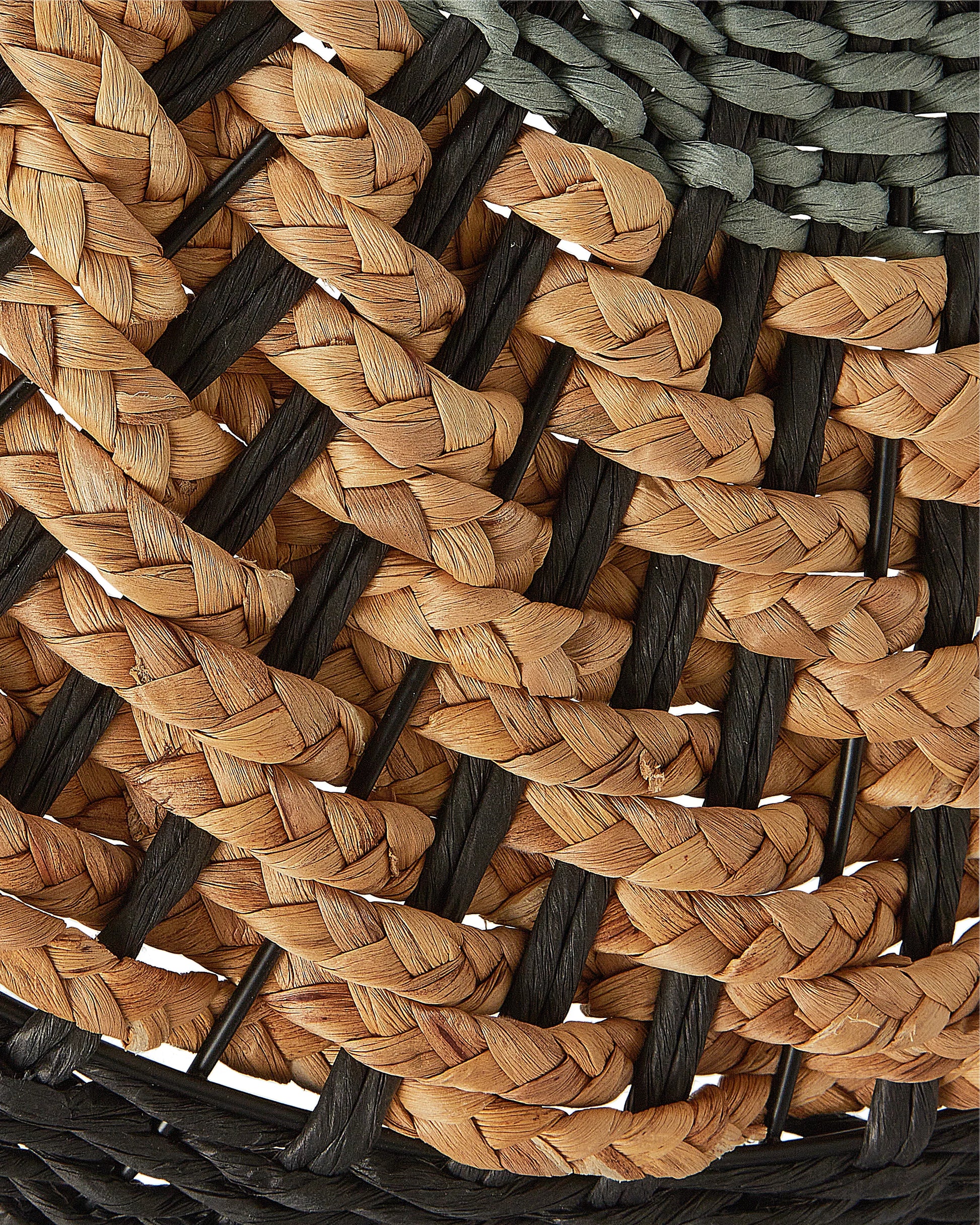  Floor Lamp KALOMO Paper Rope Black
