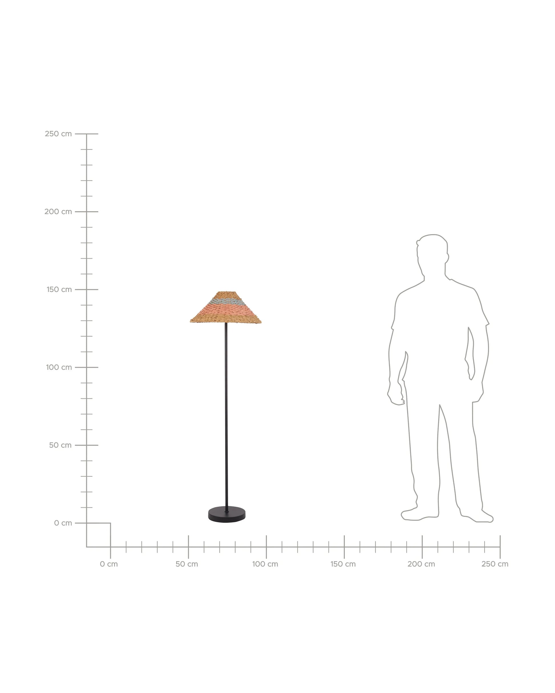  Floor Lamp KYOGA Paper Rope Beige