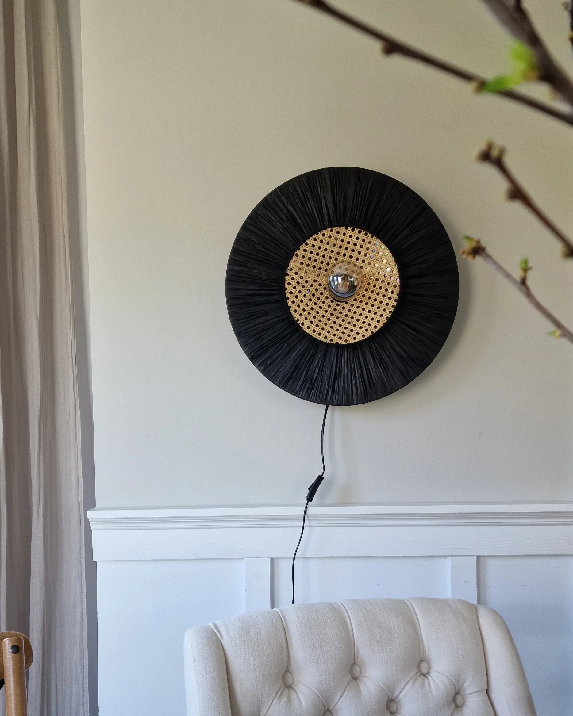  Wall Lamp YAAPI Paper Black