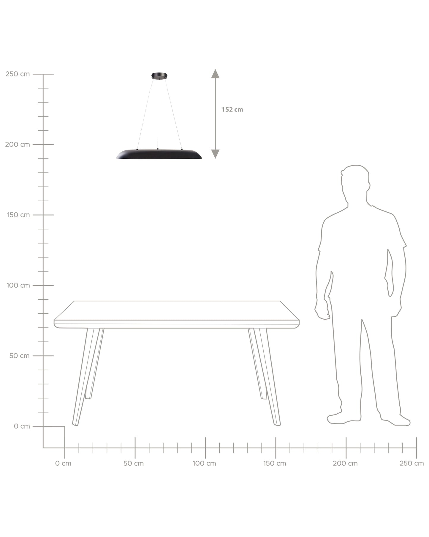  LED Pendant Lamp SURKO Metal Black