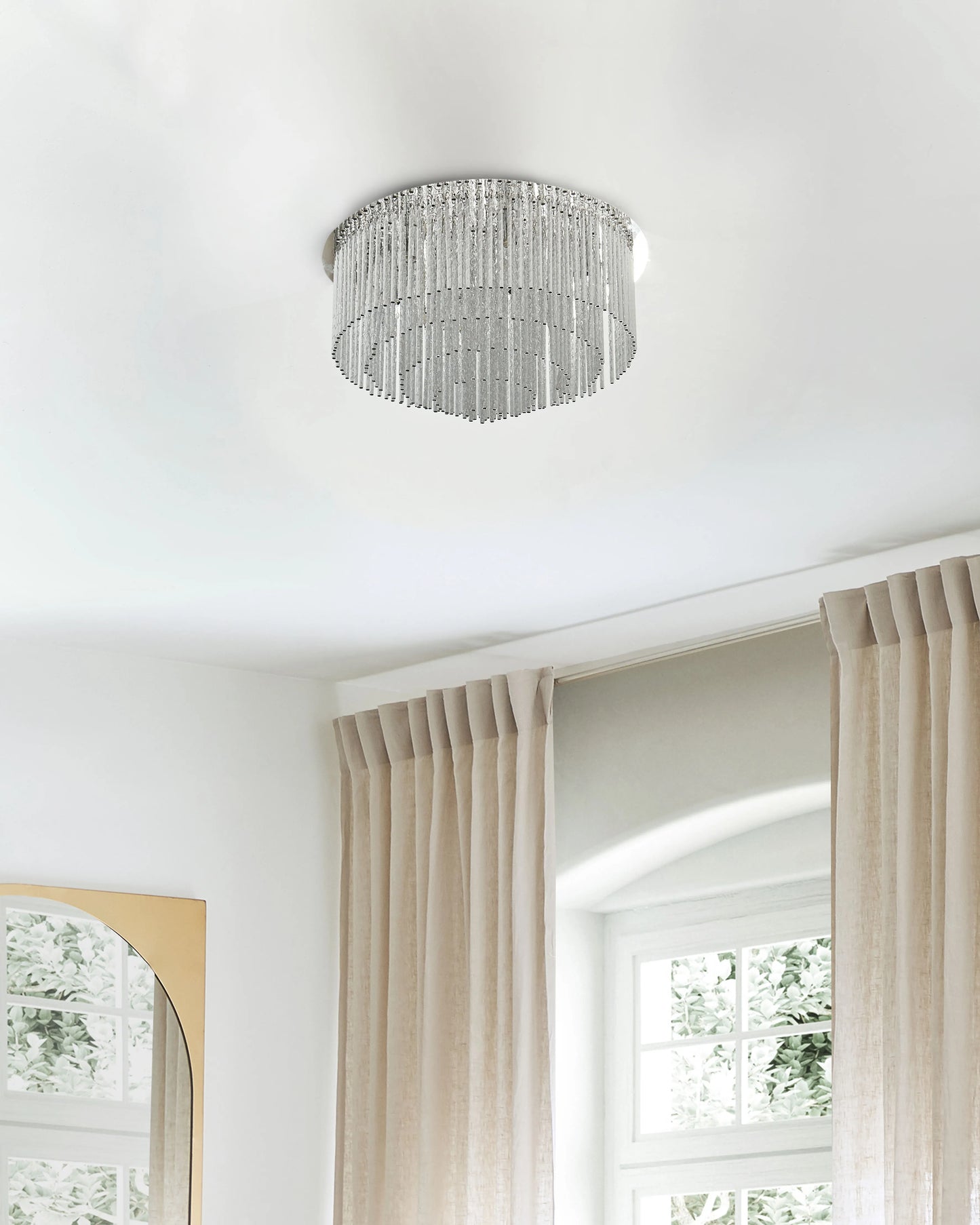  Chandelier FIRVIDA Metal Silver