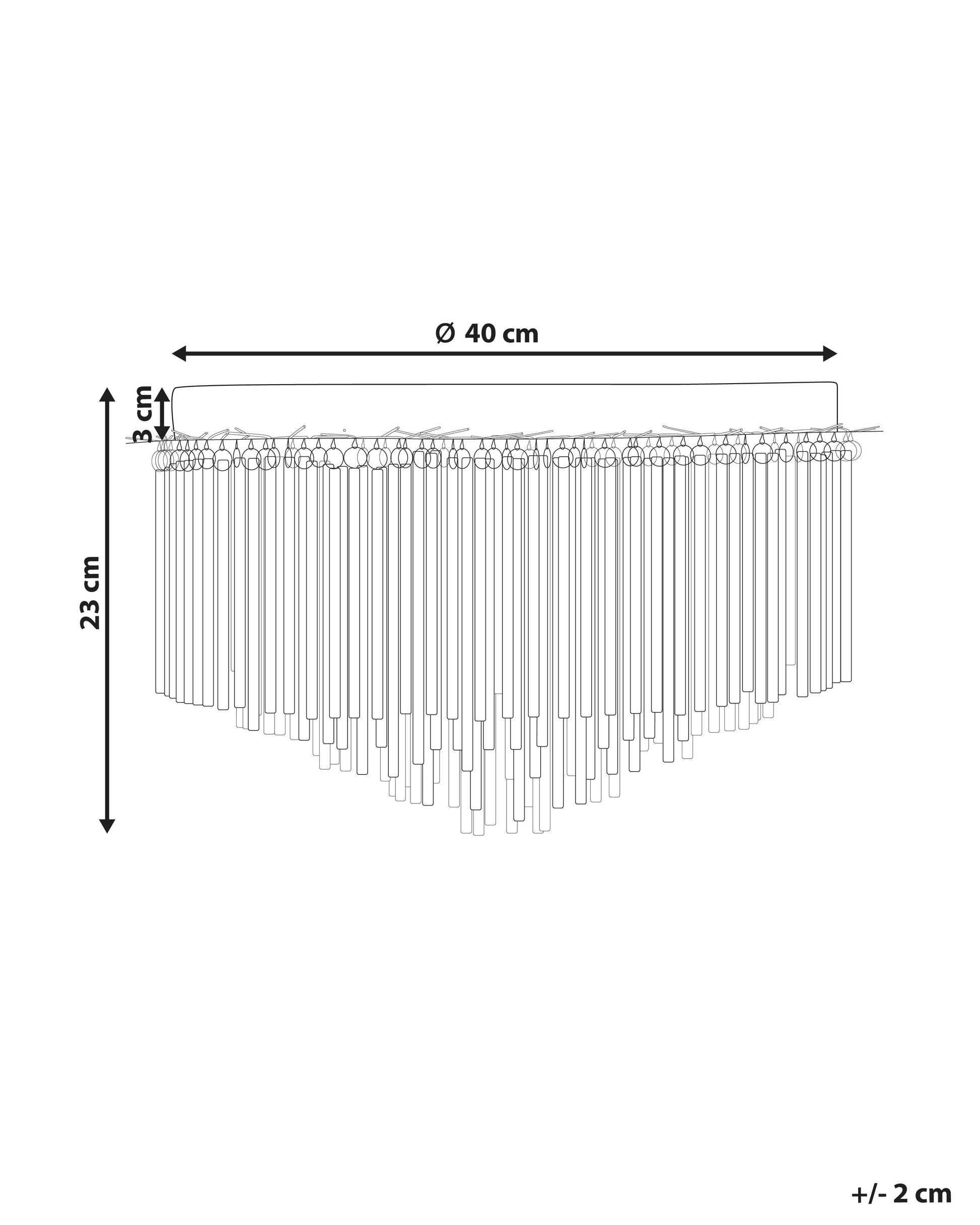  Chandelier FIRVIDA Metal Silver