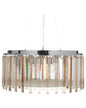  Chandelier LAMEIRA Glass Silver