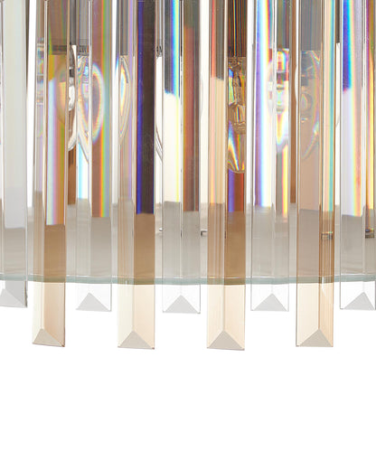  Chandelier LAMEIRA Glass Silver