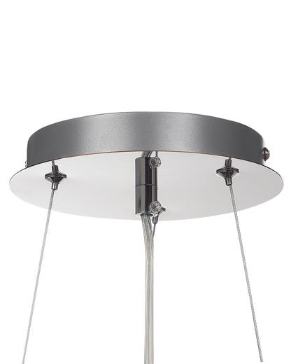  Chandelier LAMEIRA Glass Silver