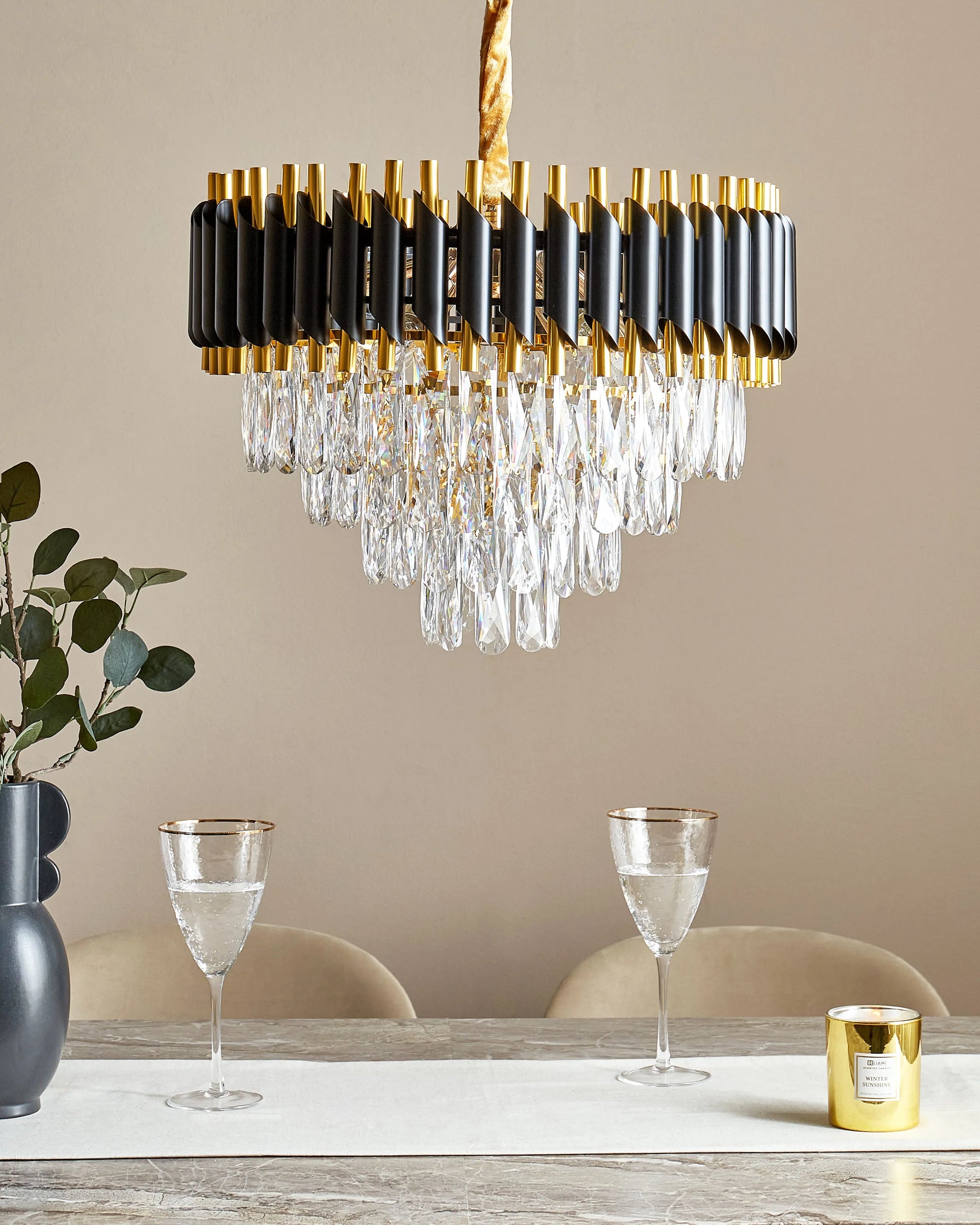  Chandelier ABELLAS Metal Gold