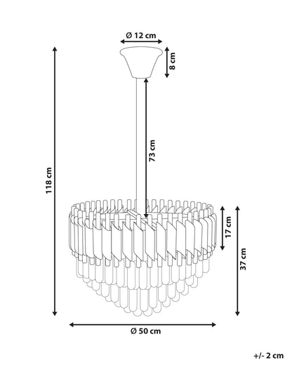  Chandelier ABELLAS Metal Gold
