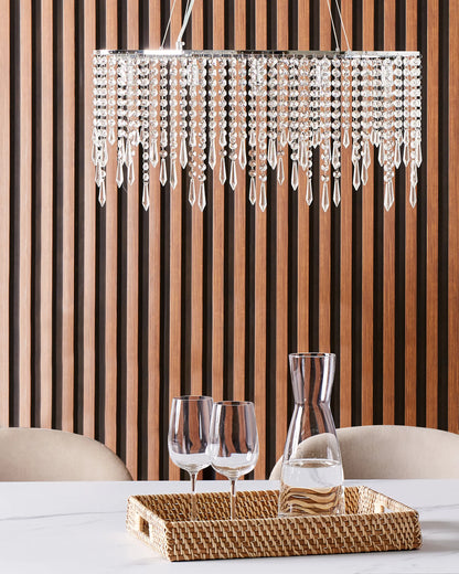  Chandelier CALVELLE Crystal Silver