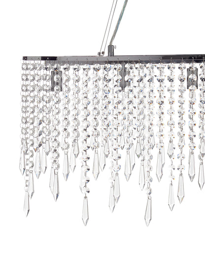  Chandelier CALVELLE Crystal Silver