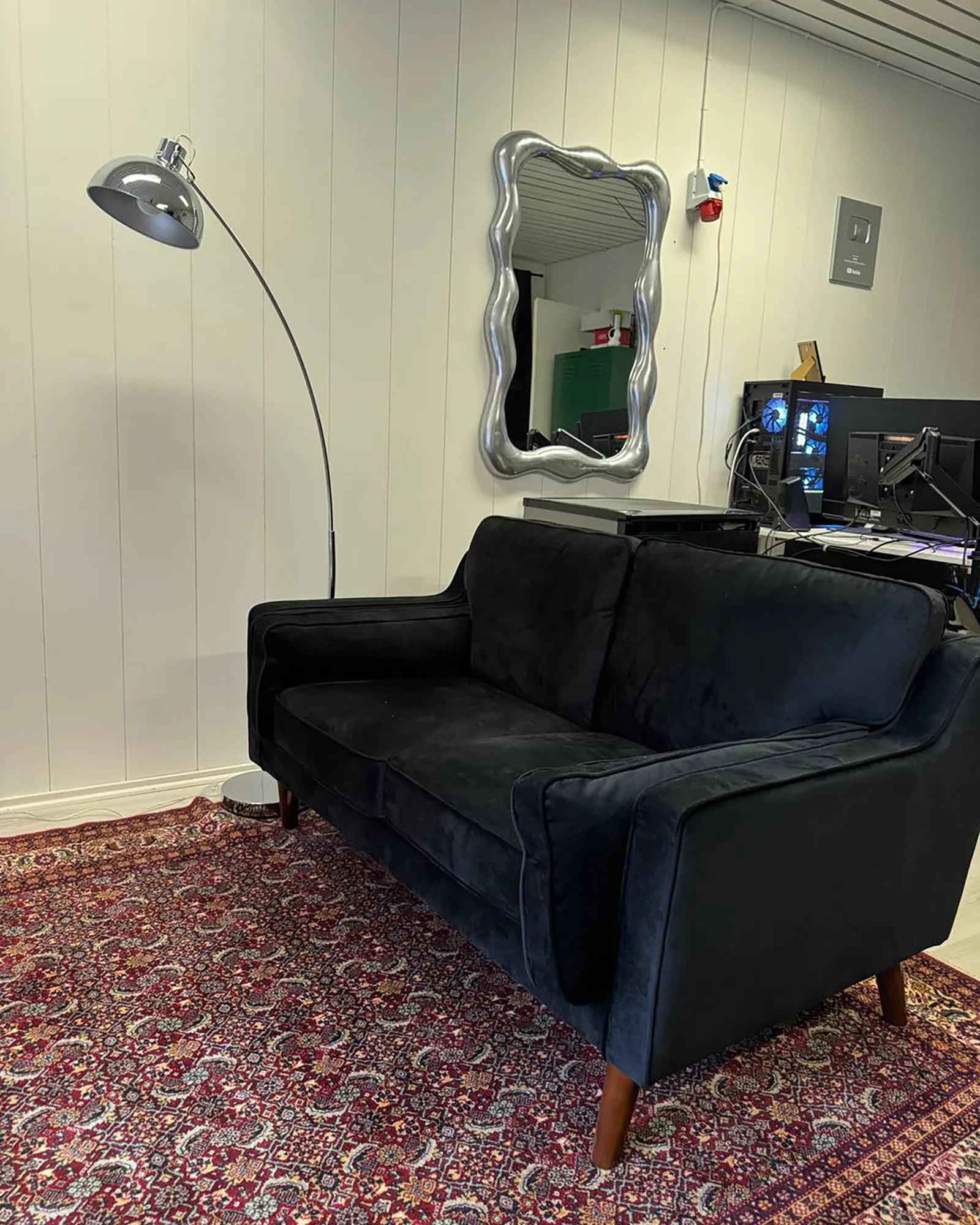  Floor Lamp DINTEL Metal Silver
