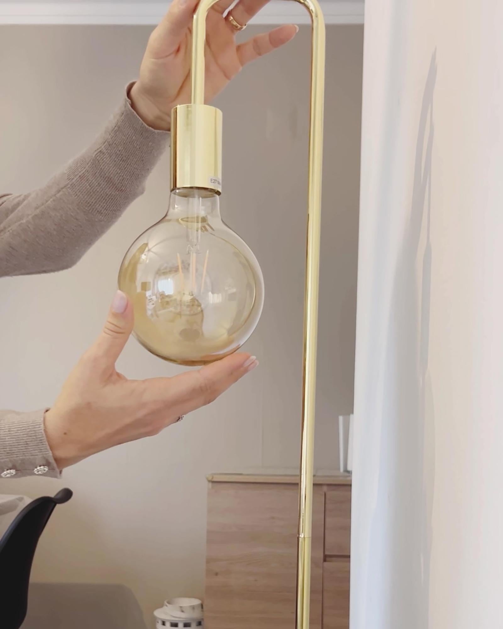  Floor Lamp SAVENA Metal Gold