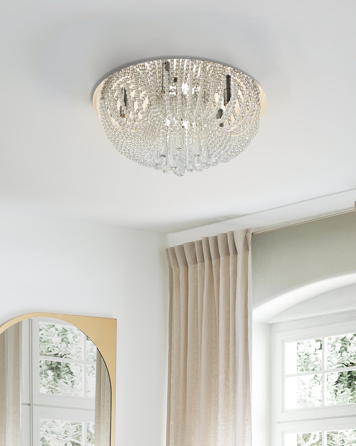  Chandelier DORNAS Crystal Silver