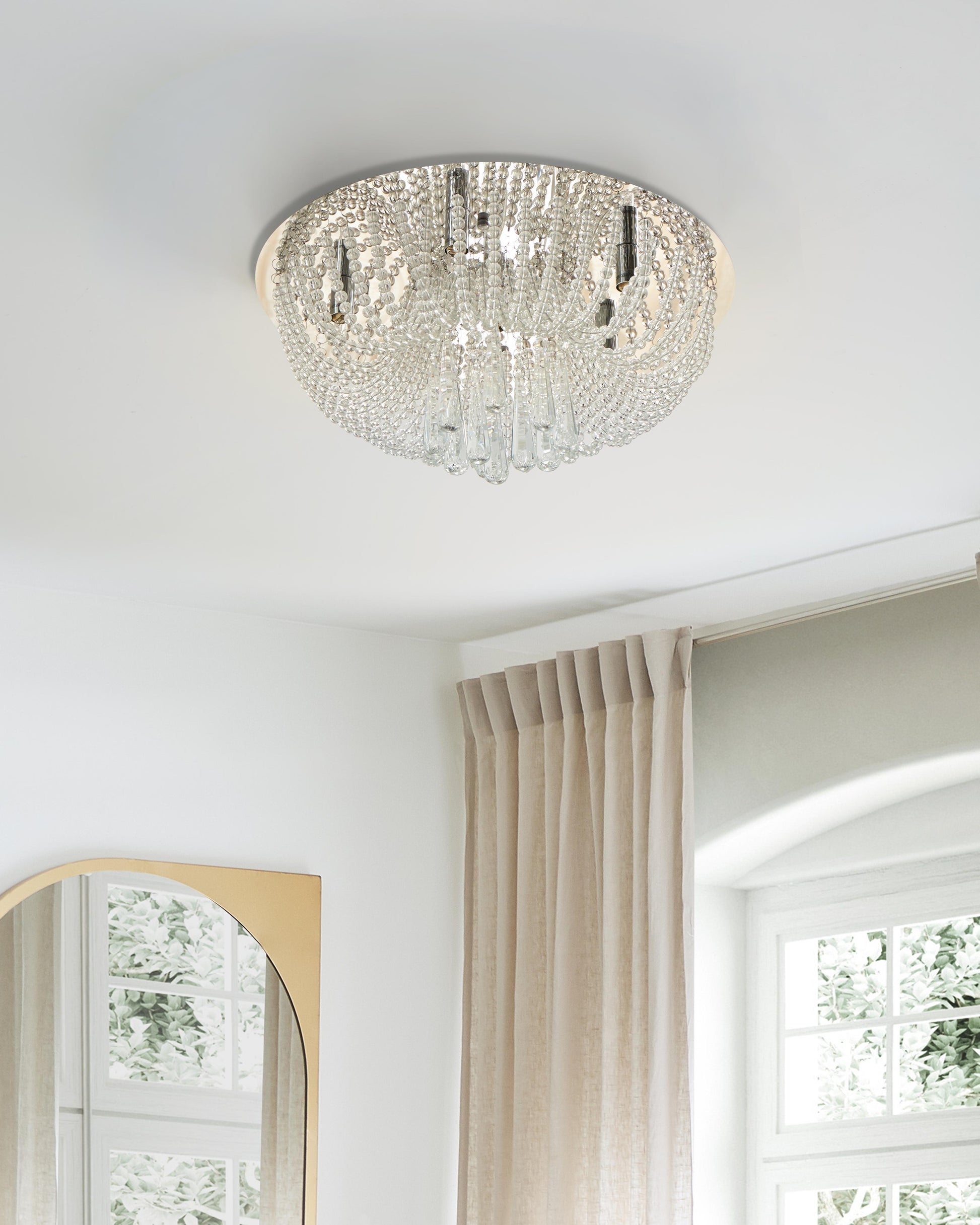  Chandelier DORNAS Crystal Silver