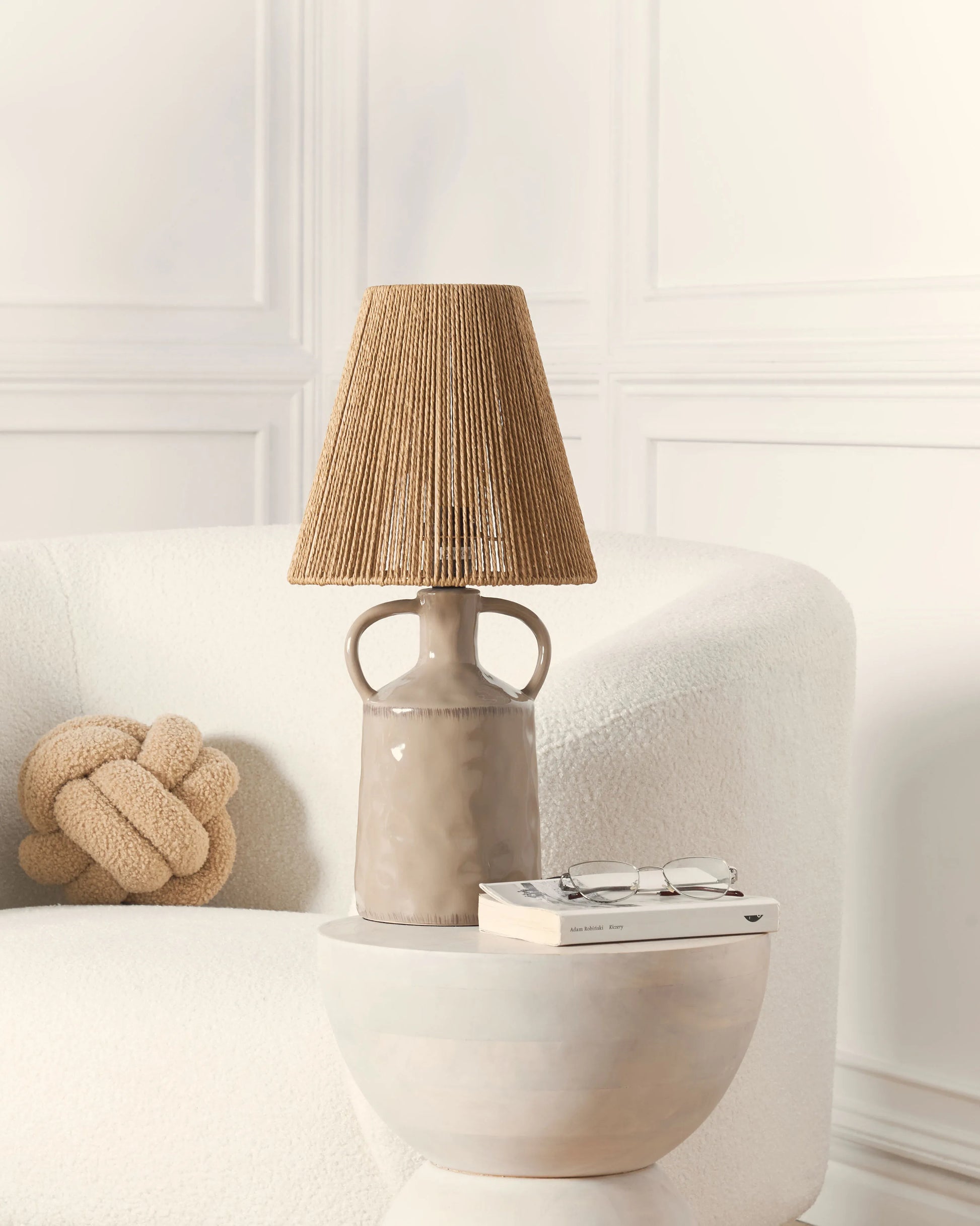  Table Lamp LARISSOS Ceramic Taupe
