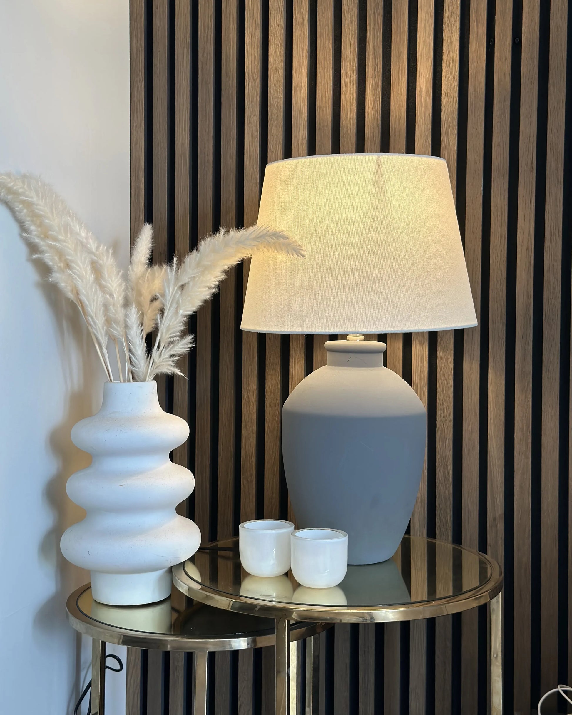  Table Lamp ARCOS Ceramic Grey