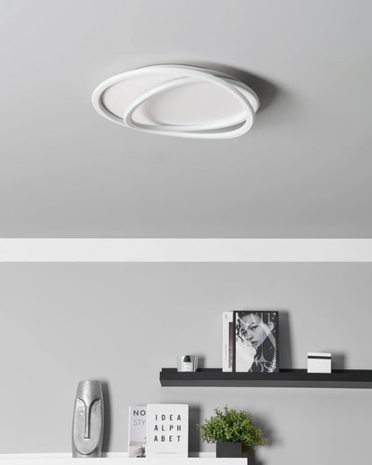  LED Ceiling Lamp LEYLAN With Dimmer White