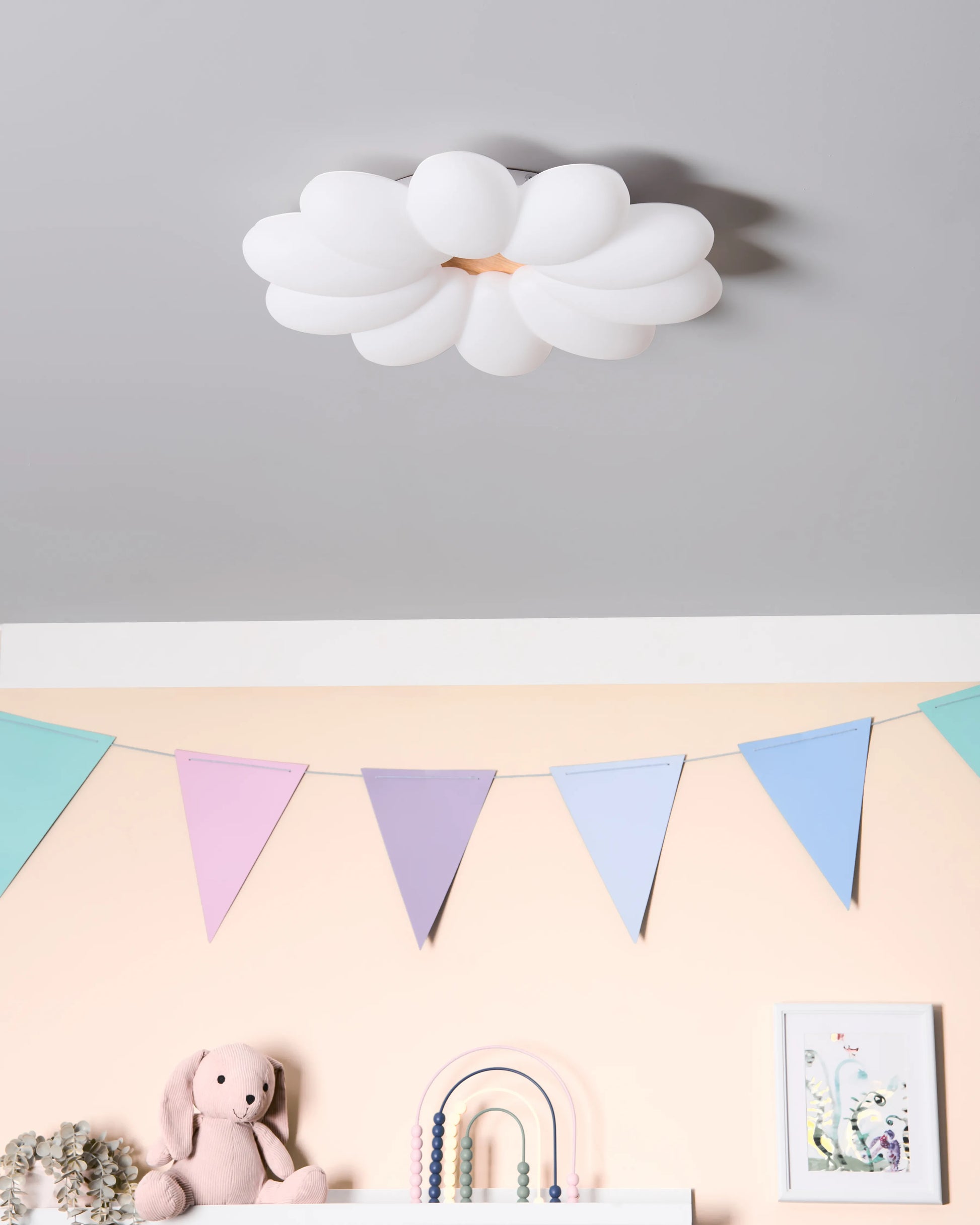  LED Ceiling Lamp Flower TINAU White