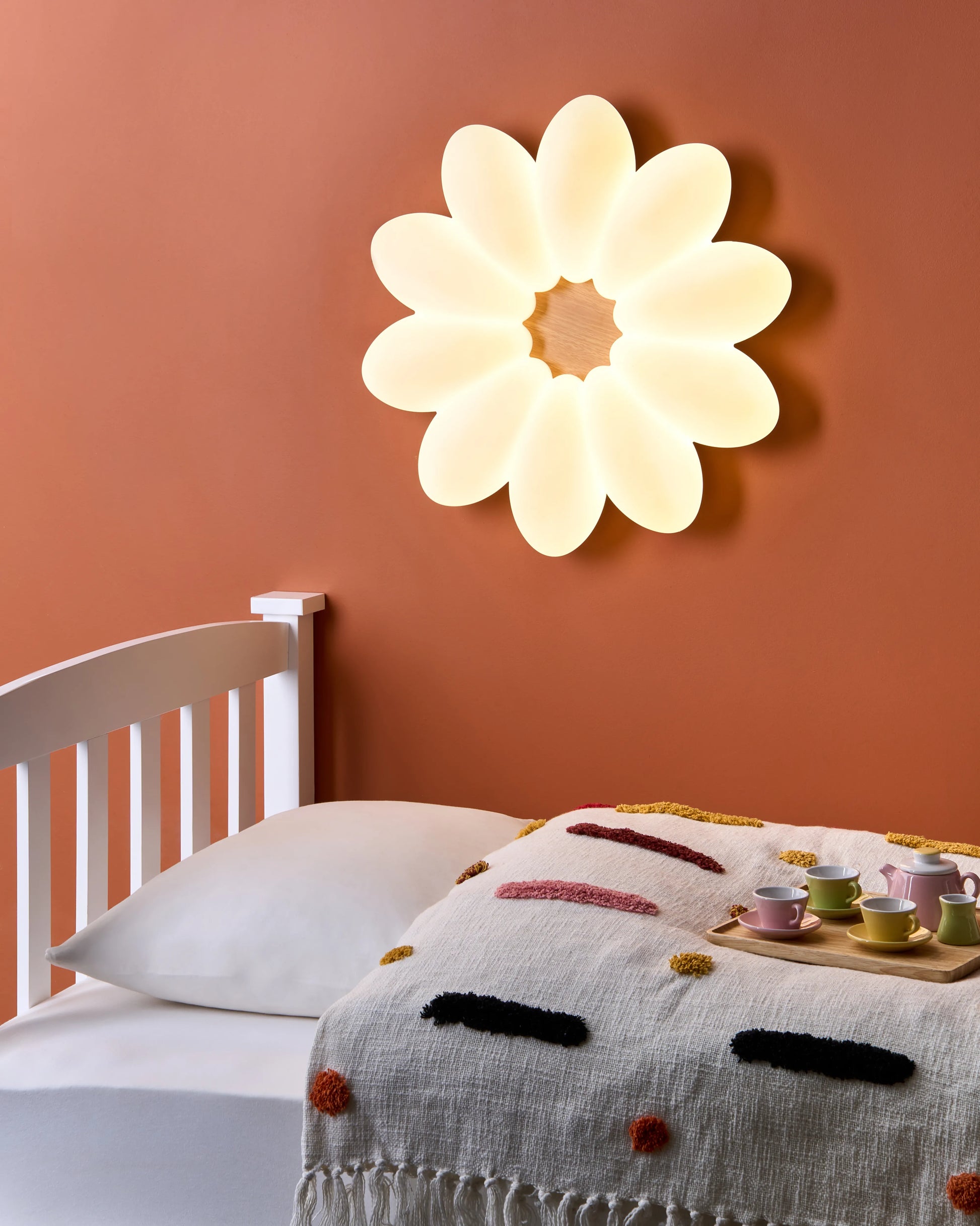  LED Ceiling Lamp Flower TINAU White