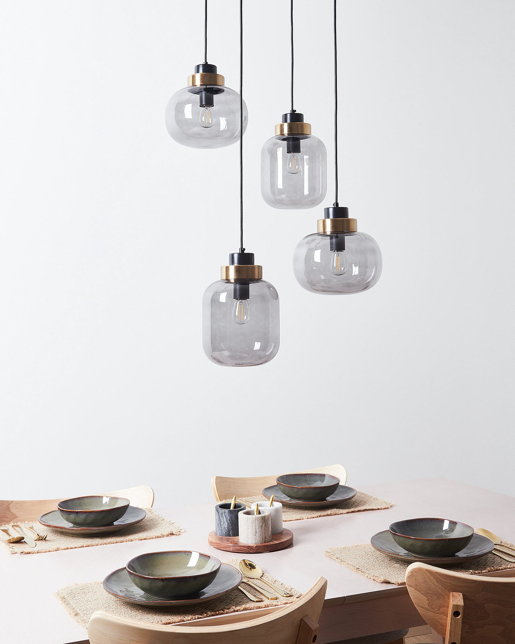  Pendant Lamp ZAYANDE Glass Light Grey
