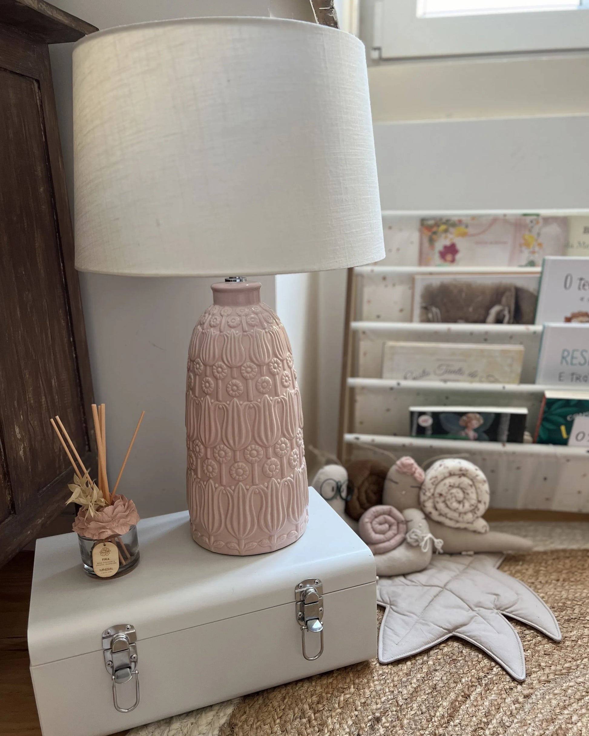  Table Lamp ZARIMA Ceramic Pink