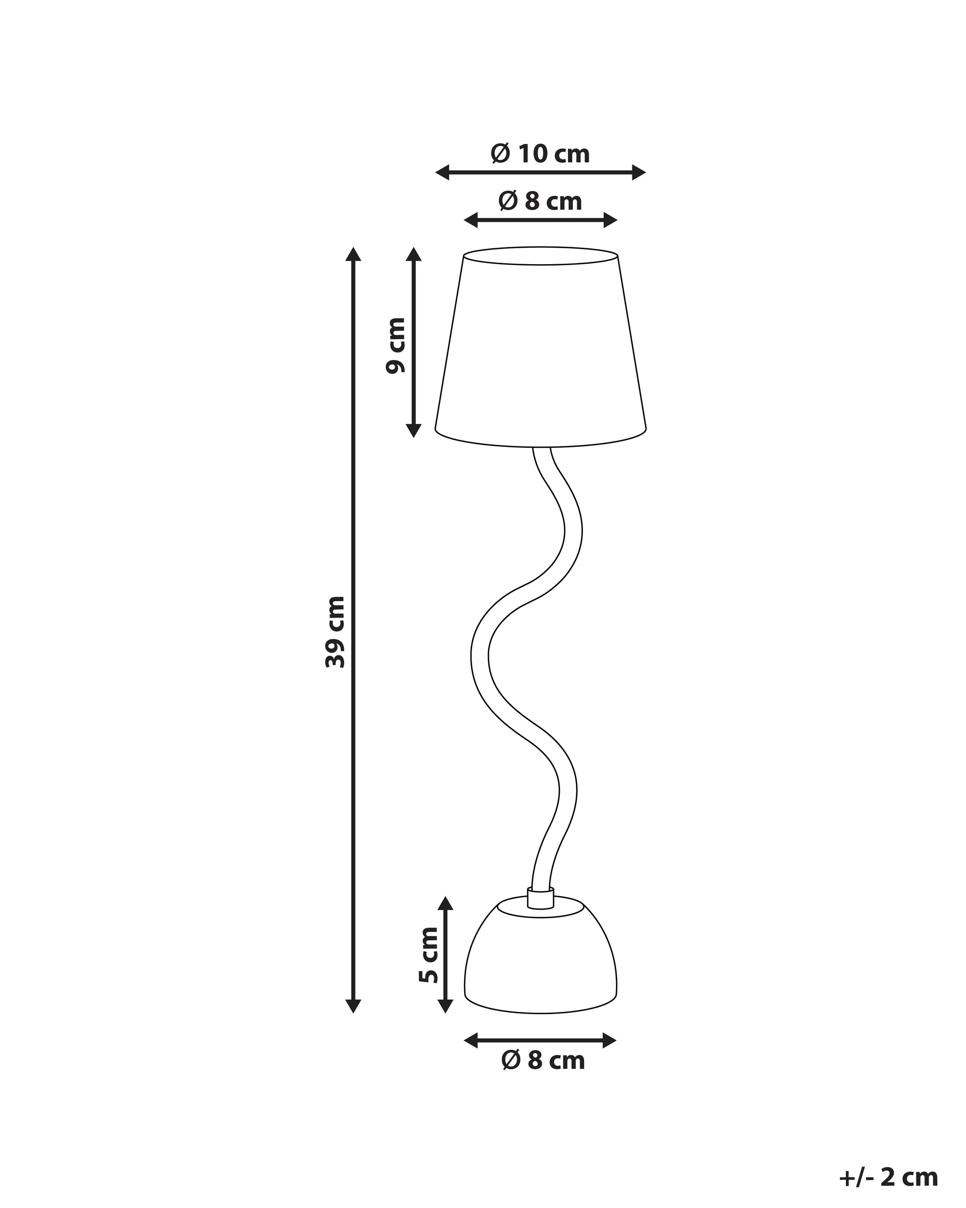  Wireless LED Table Lamp VOUGA With Dimmer Metal Beige