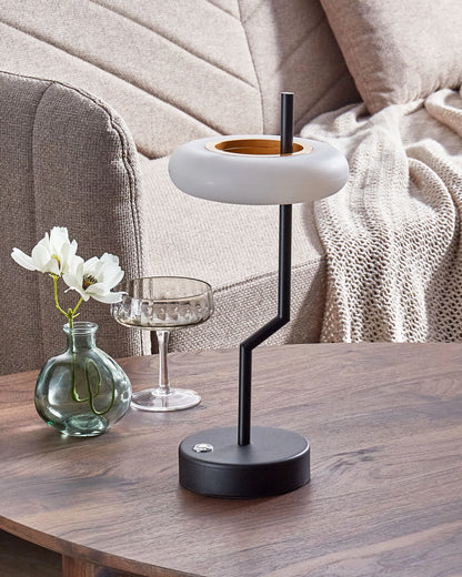  Wireless LED Table Lamp ALVIELA With Dimmer Metal Black