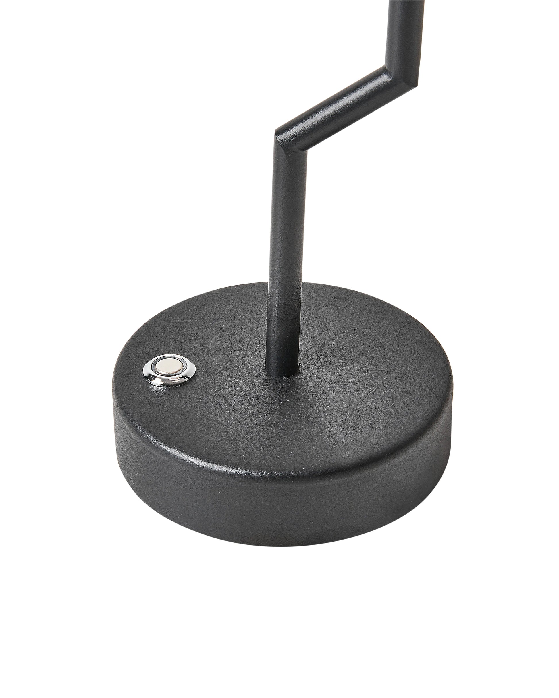  Wireless LED Table Lamp ALVIELA With Dimmer Metal Black