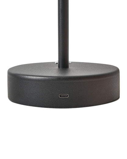  Wireless LED Table Lamp ALVIELA With Dimmer Metal Black