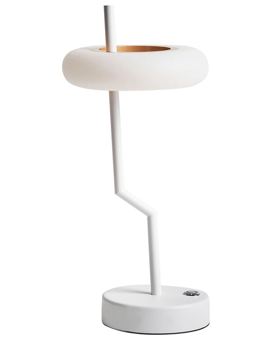  Wireless LED Table Lamp ALVIELA With Dimmer Metal White