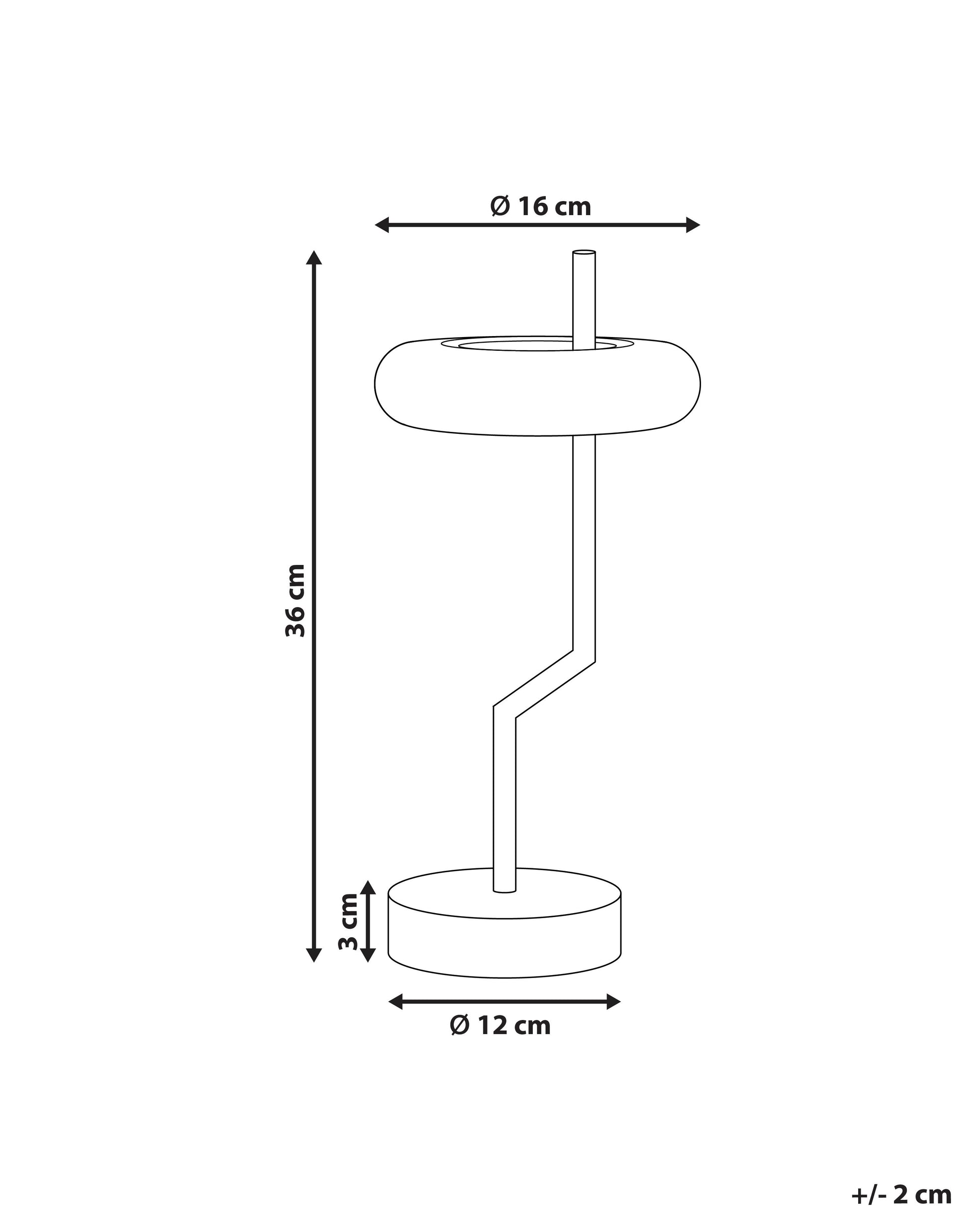  Wireless LED Table Lamp ALVIELA With Dimmer Metal White