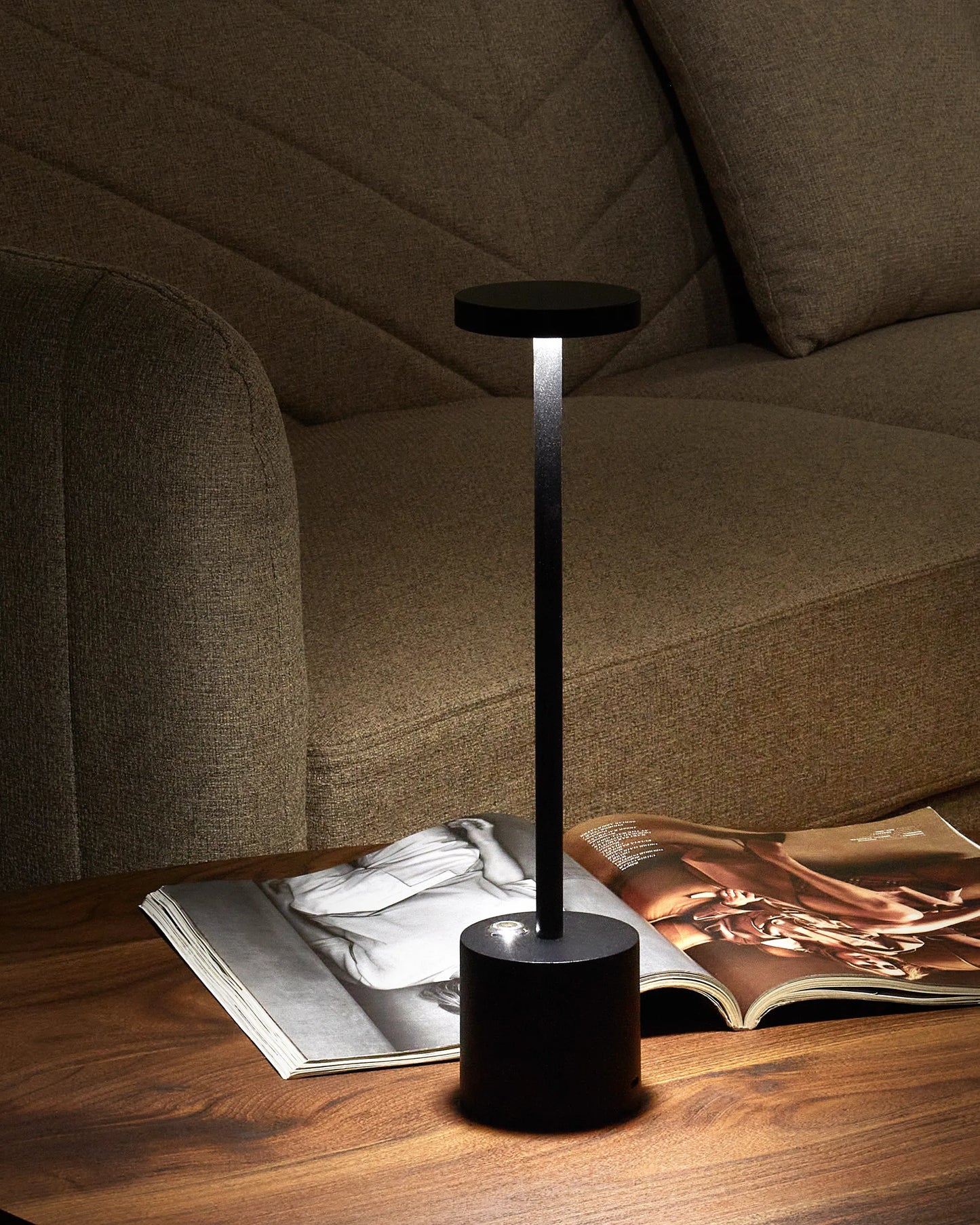  Wireless LED Table Lamp LIZANDRO With Dimmer Metal Black