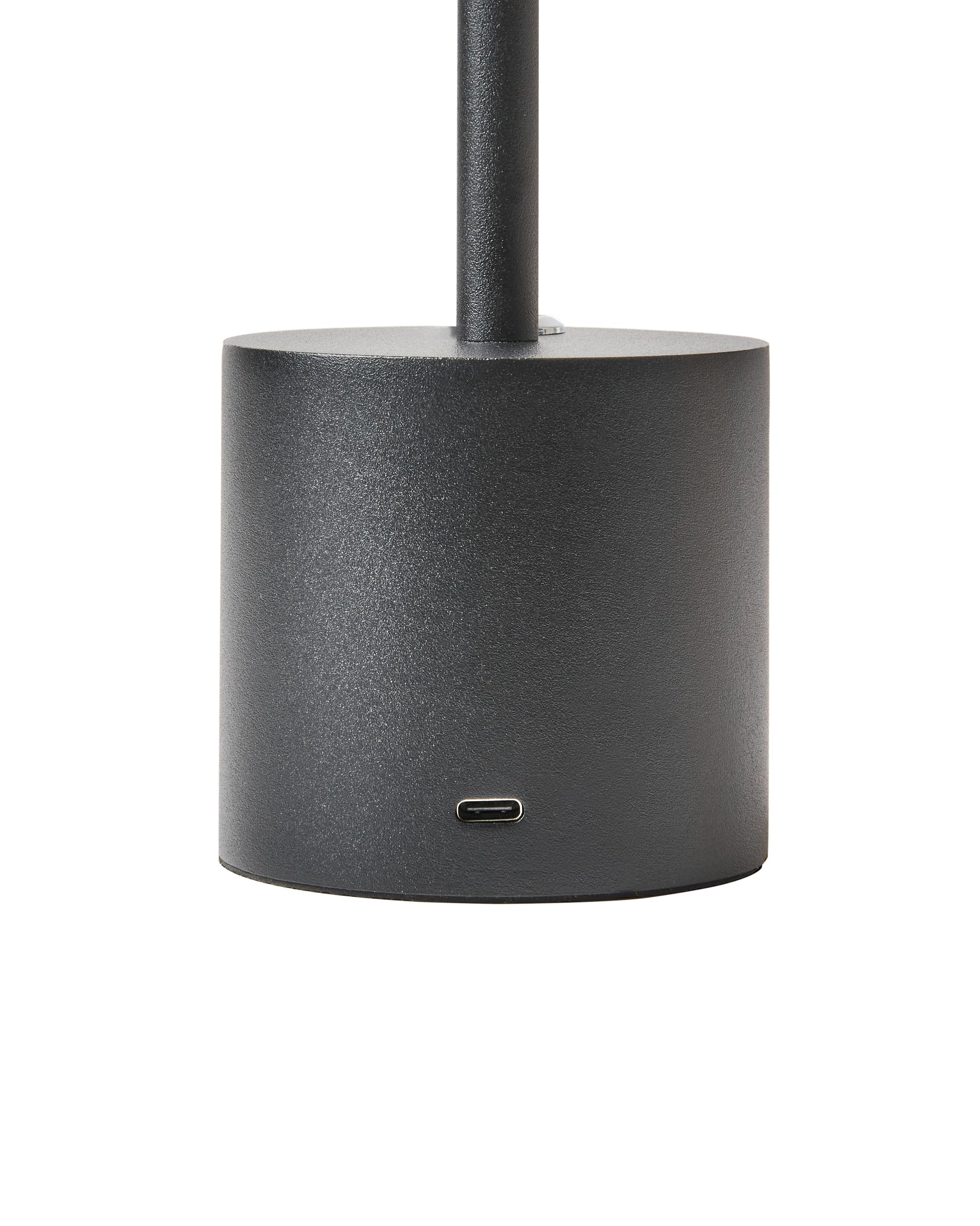  Wireless LED Table Lamp LIZANDRO With Dimmer Metal Black