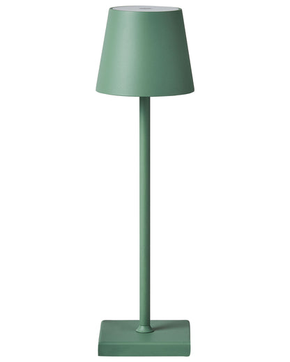  Wireless LED Table Lamp BACEIRO With Dimmer Metal Green