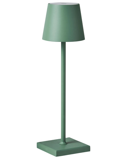  Wireless LED Table Lamp BACEIRO With Dimmer Metal Green