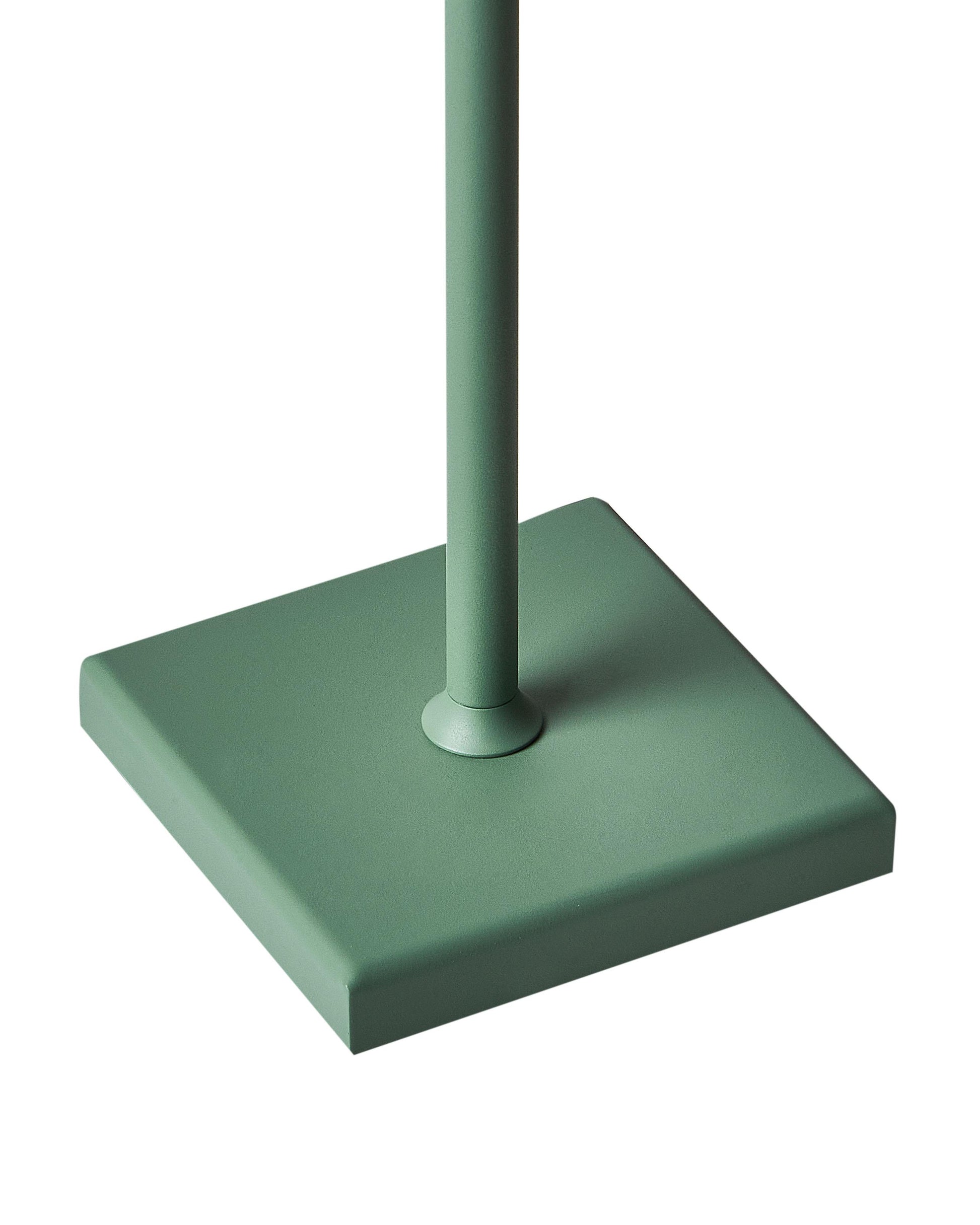  Wireless LED Table Lamp BACEIRO With Dimmer Metal Green