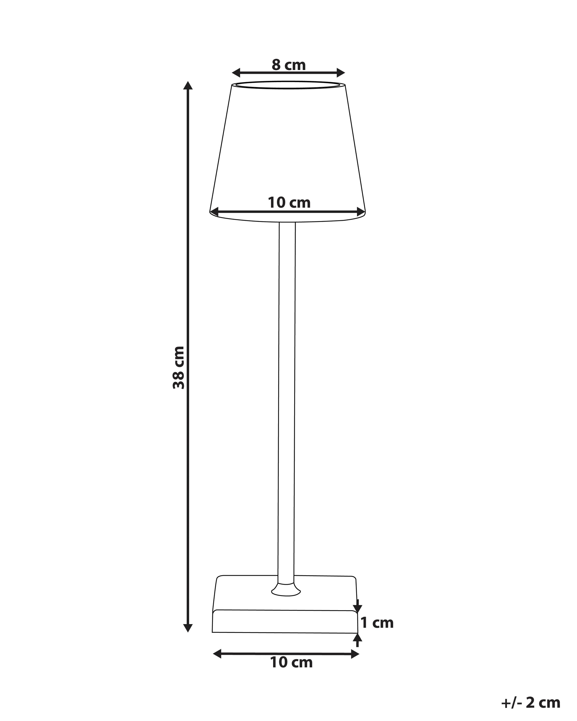  Wireless LED Table Lamp BACEIRO With Dimmer Metal Green