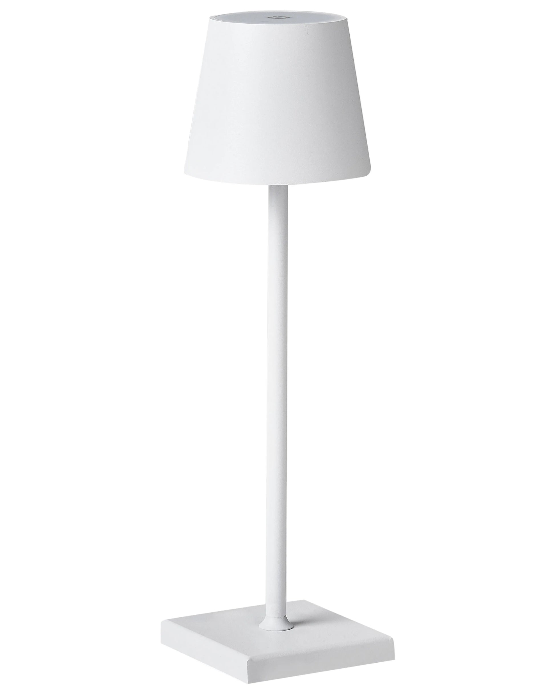  Wireless LED Table Lamp BACEIRO With Dimmer Metal White